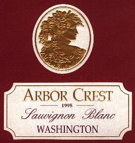 Arbor Crest 1995 Sauvignon Blanc label
