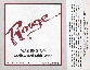 Hinzerling Rouge label